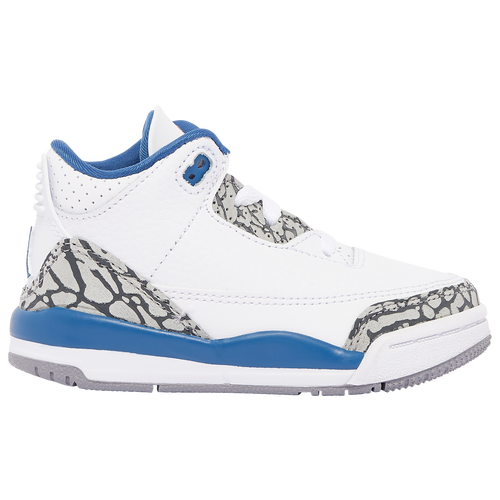 

Jordan Boys Jordan Retro 3 - Boys' Toddler Shoes White/Blue/Grey Size 04.0