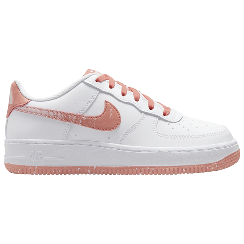 

Boys Nike Nike Air Force 1 LV8 - Boys' Grade School Shoe White/Light Madder Root/Aura Size 07.0