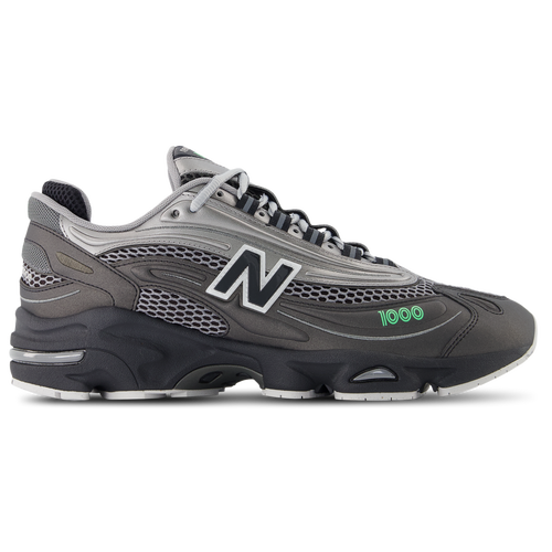 New Balance 1000 - New Balance Black/Dark Silver Metallic Lime Leaf