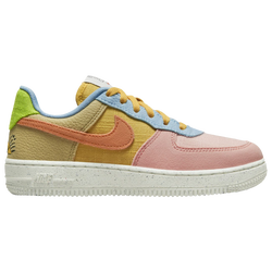 Boys' Preschool - Nike Force 1 LV8 NN - Sanded Gold/Hot Curry/White