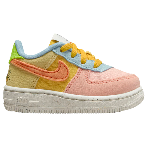 

Girls Nike Nike Force 1 LV8 NN - Girls' Toddler Shoe Sanded Gold/Hot Curry/White Size 04.0
