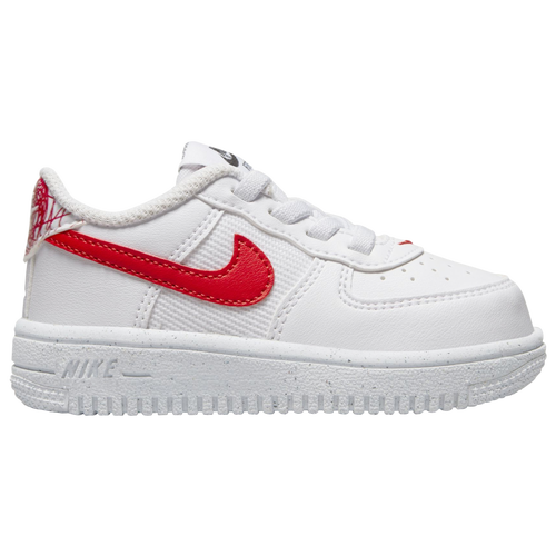 

Boys Nike Nike Force 1 Crater - Boys' Toddler Shoe White/Habanero Red/White Size 03.0