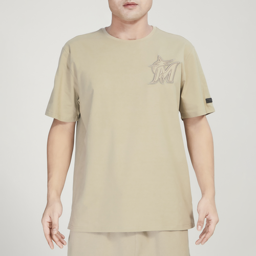 

Pro Standard Mens Pro Standard Marlins Tonal SJ T-Shirt - Mens Taupe Size XL