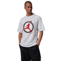 Jordan Flight Club Short Sleeve Crew - Jordan White/University Red