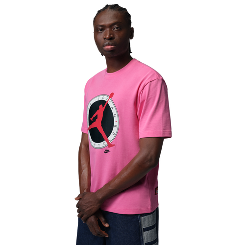 Jordan Flight Club Short Sleeve Crew - Jordan Pink/Red