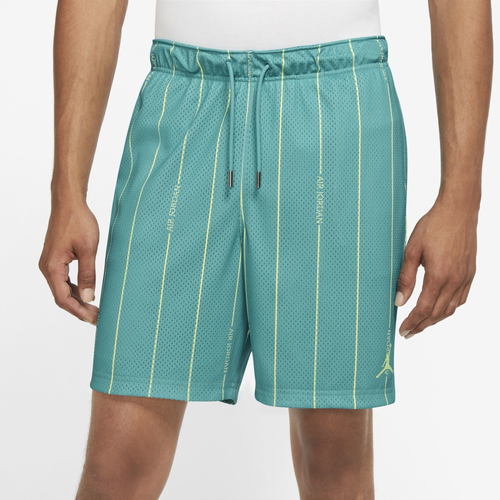 

Jordan Mens Jordan Essential All Over Print Shorts - Mens Teal/White Size XL
