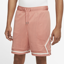 Men's - Jordan Essential Statement Diamond Mesh Shorts - Lt Madder Root/White