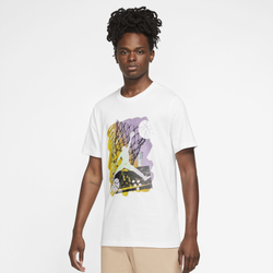 Men's - Jordan Brand Graphics Crew 1 - White/White