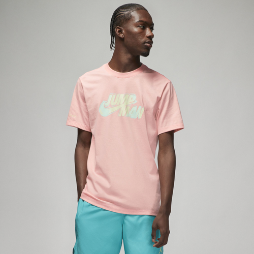 

Jordan Mens Jordan Jumpman Graphics Crew - Mens Pink/Yellow Size XL