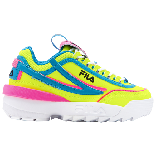 

Fila Girls Fila Disruptor II - Girls' Grade School Running Shoes Yellow/Blue Size 6.5