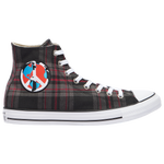 Brown/White/Black Plaid- Peace on Earth