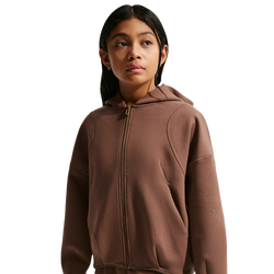 Girls' Grade School - Nike Mavn TechFit Knit FZ Hoodie - Fauna Brown/Fauna Brown/Black