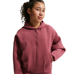Girls' Grade School - Nike Mavn TechFit Knit FZ Hoodie - Pink Smoke/Black/Pink Smoke