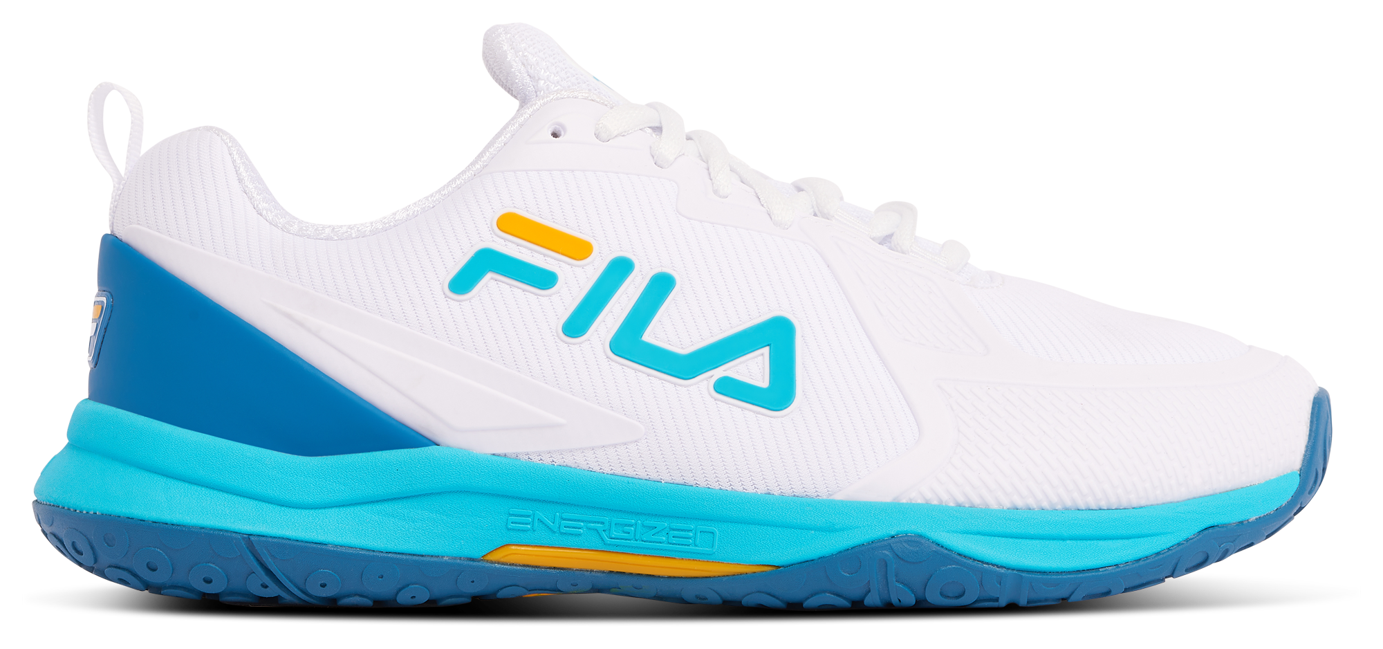 Fila Volley Burst Womens Pickleball Shoe - White/Scuba Blue