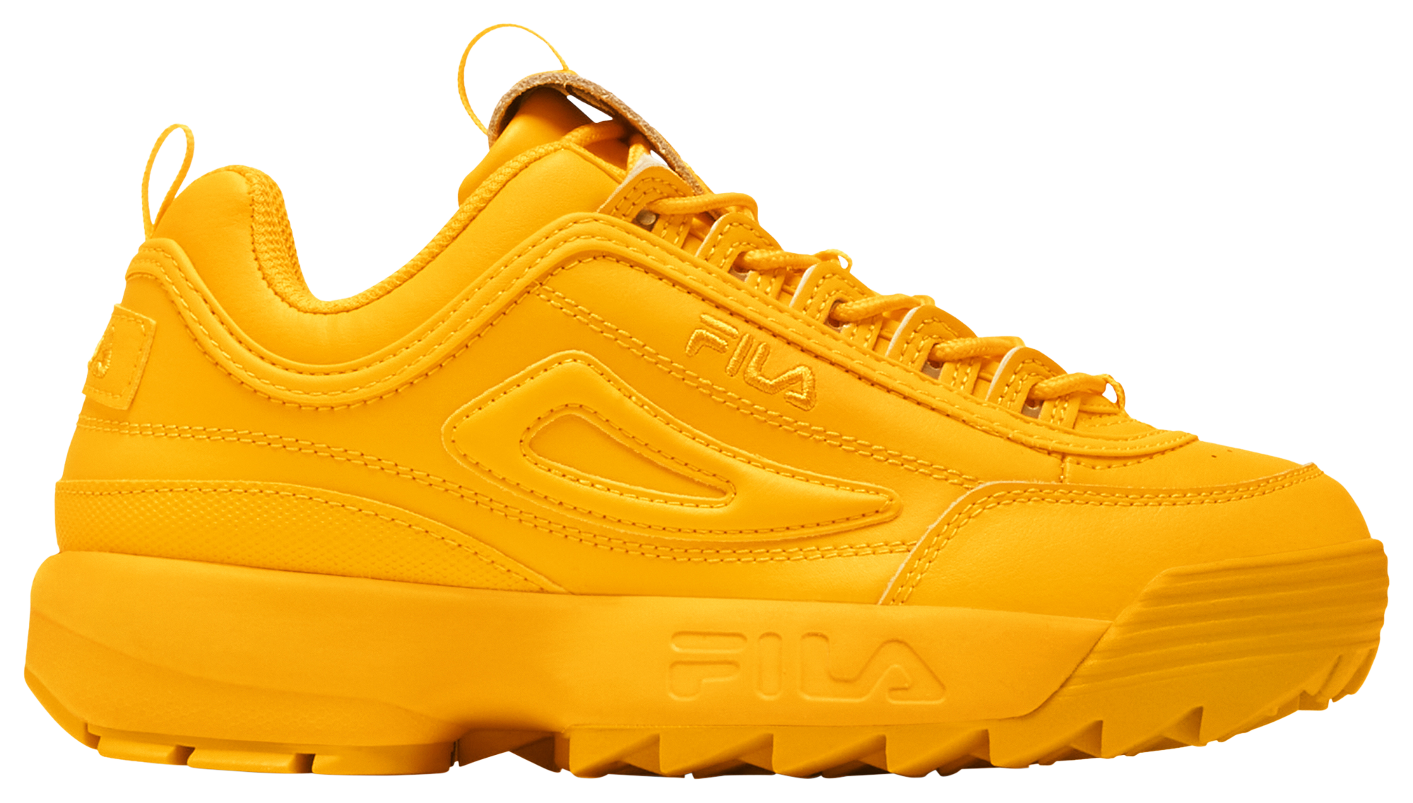 Orange and yellow outlet fila shoes