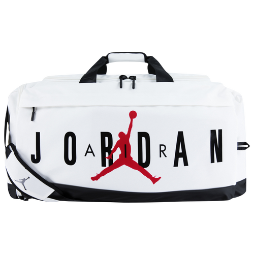 Shop Jordan Velocity Duffel Medium In Black/red/white