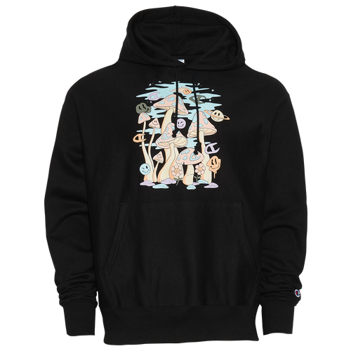 

Champion Mens Champion Reverse Weave 2 Fungus Hoodie - Mens Black/Multi Color Size M