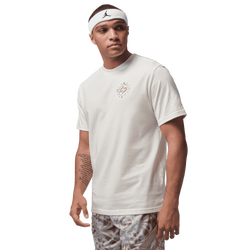 Men's - Jordan Dri-FIT SPT Short Sleeve Crew - Sail/Khaki