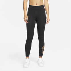 Women's - Nike Sportswear Leopard Graphic Futura Leggings - Black