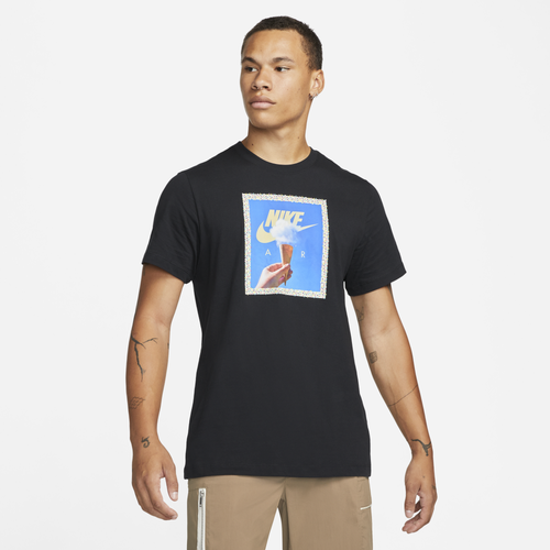 

Nike Mens Nike Snow Cone Air T-Shirt - Mens Black/White Size S