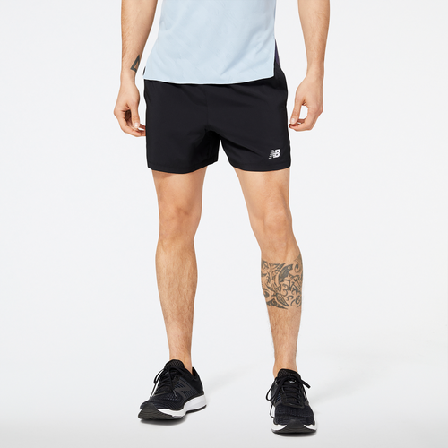 

New Balance Mens New Balance Accelerate 5 Inch Shorts - Mens Black Size L