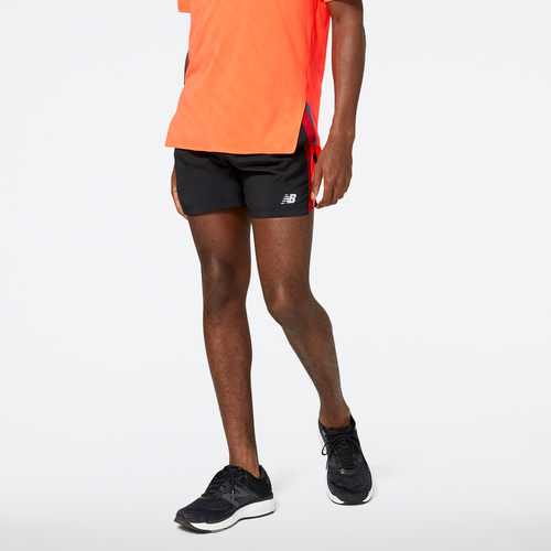 

New Balance Mens New Balance Accelerate 5 Inch Shorts - Mens Black/Red Size S