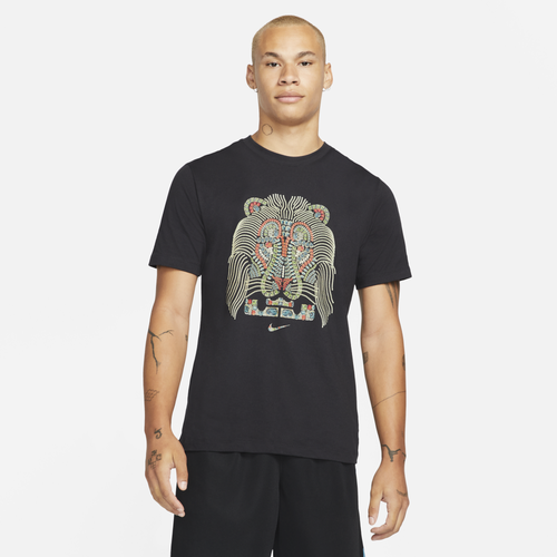 

Nike Mens Nike LBJ Dri-FIT T-Shirt - Mens Black/White Size S