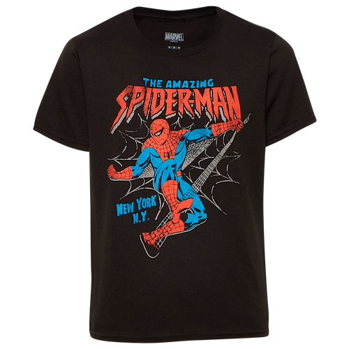 

Boys Spiderman Spiderman Spiderman Rock Culture T-Shirt - Boys' Grade School Black/Black Size XL