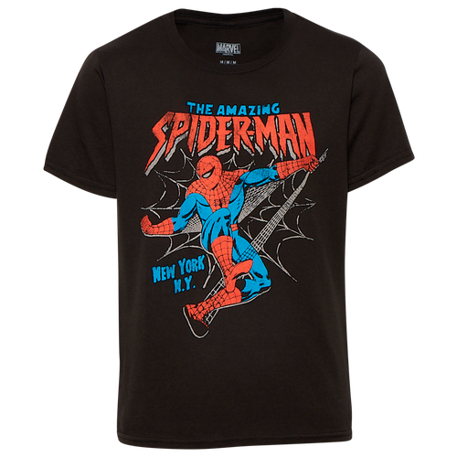 

Boys Spiderman Spiderman Spiderman Rock Culture T-Shirt - Boys' Grade School Black/Black Size M