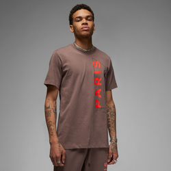 Men's - Jordan PSG Wordmark T-Shirt - Plum Eclipse/Bright Crimson/Black