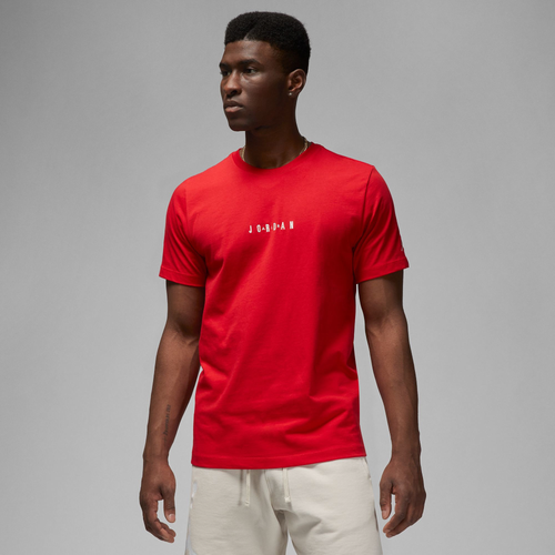 

Jordan Mens Jordan Short Sleeve Crew - Mens Red/Sail Size M