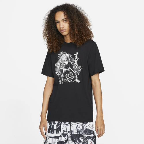

Jordan Mens Jordan Vintage Graphic Short Sleeve T-Shirt - Mens Black Size M
