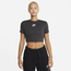 Nike Plus Air Crop T-Shirt - Women's Gray/Black