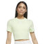 Nike Plus Air Crop T-Shirt - Women's Limice/White