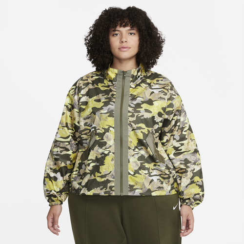 

Nike Womens Nike AOP P&G Plus Size Jacket - Womens Green/Yellow