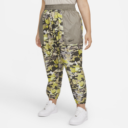 Women's - Nike Plus Size  AOP P&G Pants - Green/Yellow