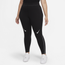 Nike Plus Size NSW Swoosh Leggings - Women's Black/White