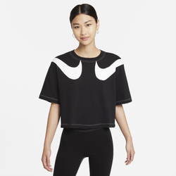 Women's - Nike NSW Swoosh Top - Black/White