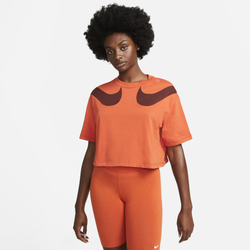 Women's - Nike NSW Swoosh Top - Orange/Bronze