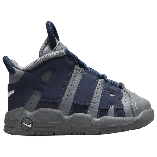 

Boys Nike Nike Air More Uptempo - Boys' Toddler Shoe Cool Gray/Midnight Navy/White Size 05.0