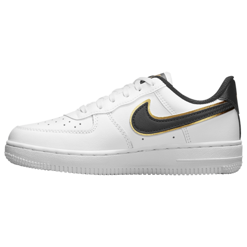 Nike PS Air Force 1 LV8 White Black Metallic Gold 11C