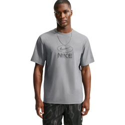 Men's - Nike Df UV Hyverse Top Fld Gfx - Smoke Grey/Black/Heather