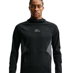 Men's - Nike Pro Training Dri-FIT Midlayer Top - Black/White