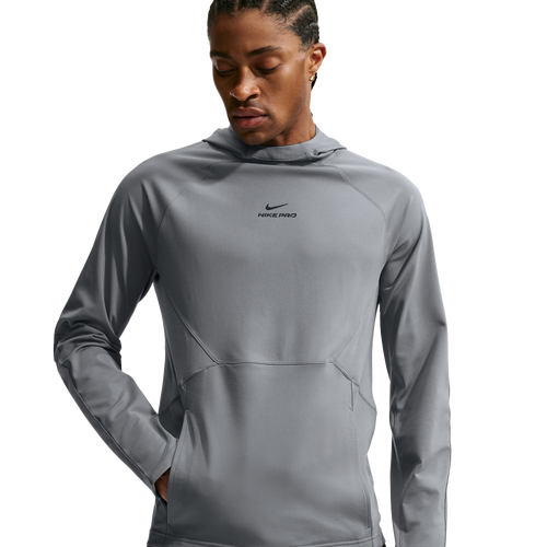 MENS - Nike Pro Training Dri-FIT Midlayer Top - Black/Smoke Grey