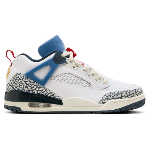 

Jordan Mens Jordan Spizike Low CN - Mens Basketball Shoes White/Red/Navy Size 8.5