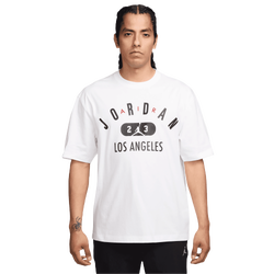 Men's - Jordan Los Angeles City Short Sleeve Crew - White/Black