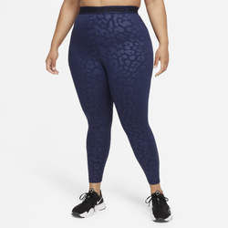 Women's - Nike Pro Plus Dri-FIT All Over Print 7/8 Tights - Navy