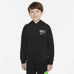 Boys' Grade School - Nike NSW Pullover Hoodie AF SNK Hook  - Black/White