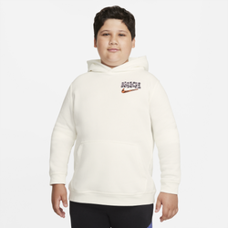 Boys' Grade School - Nike NSW Pullover Hoodie AF SNK Hook  - White/Beige