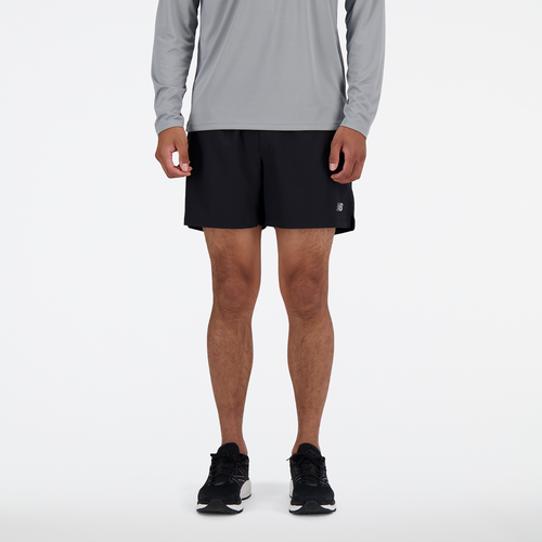 

New Balance Mens New Balance AC Seamless 5" Lined 2n1 Shorts - Mens Black Size L